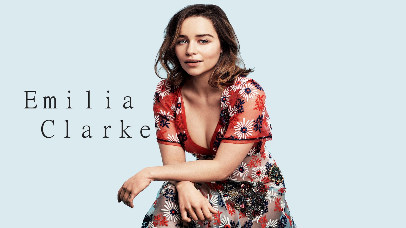 Emilia Clarke 2017 for 1366 x 768 HDTV resolution