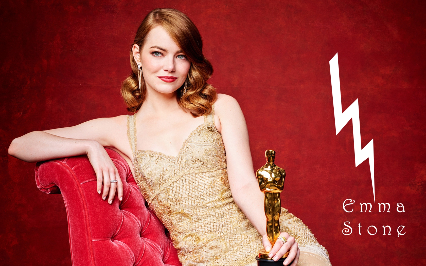 Emma Stone Oscar Winner for 1680 x 1050 widescreen resolution