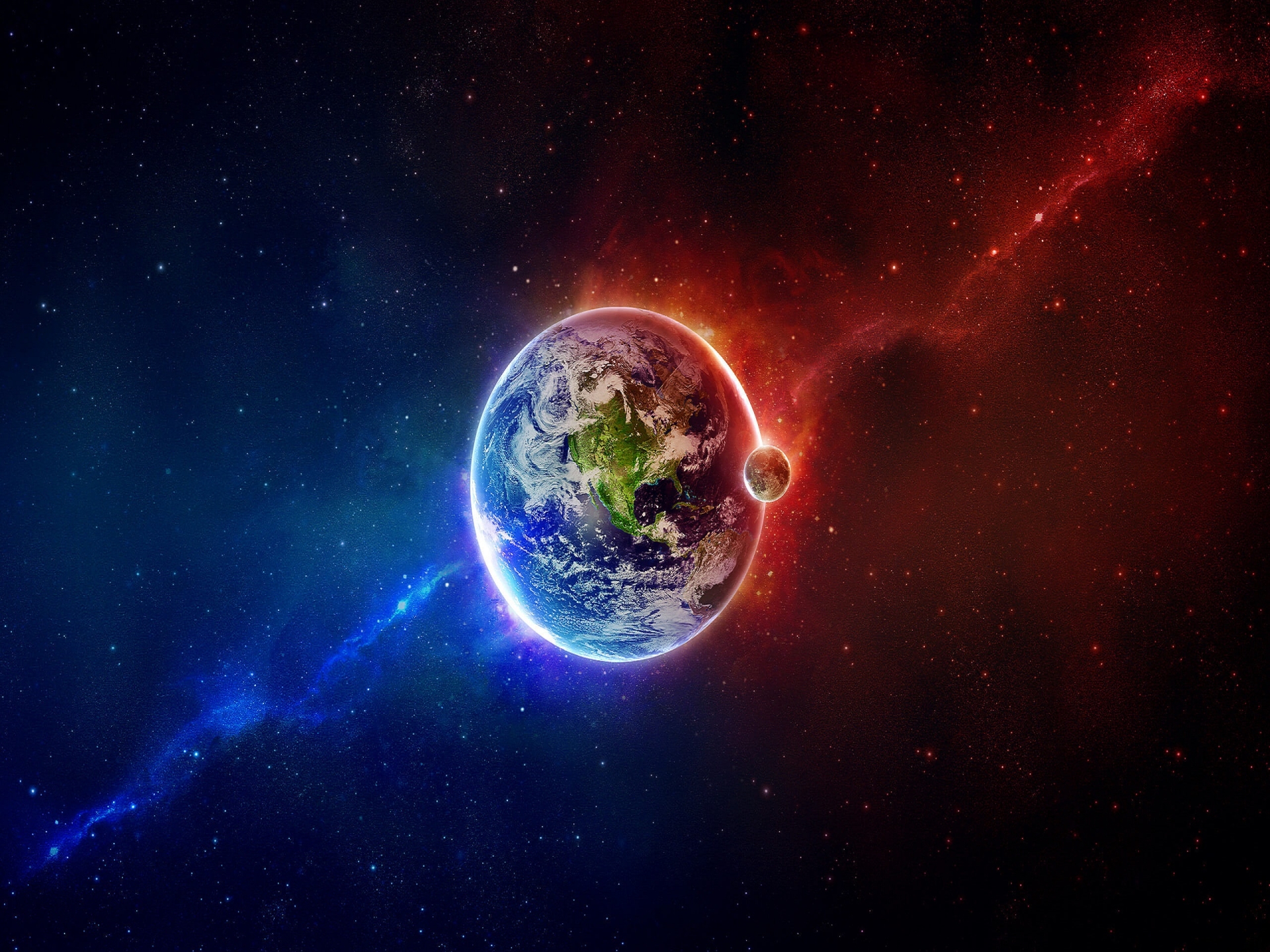 Hot and Cold Earth for 1920 x 1440 resolution