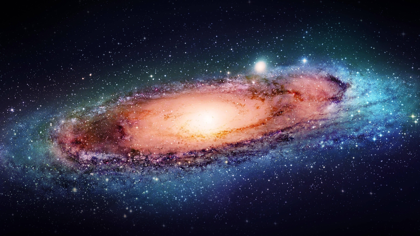 Milky Way Galaxy for 1366 x 768 HDTV resolution