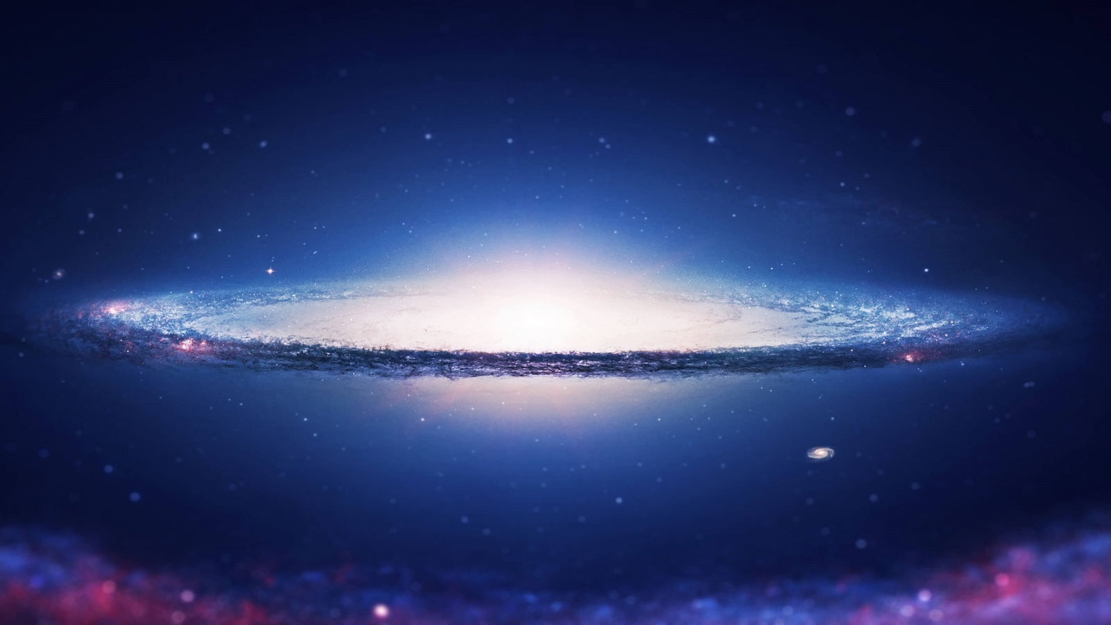 Sombrero Galaxy for 1600 x 900 HDTV resolution