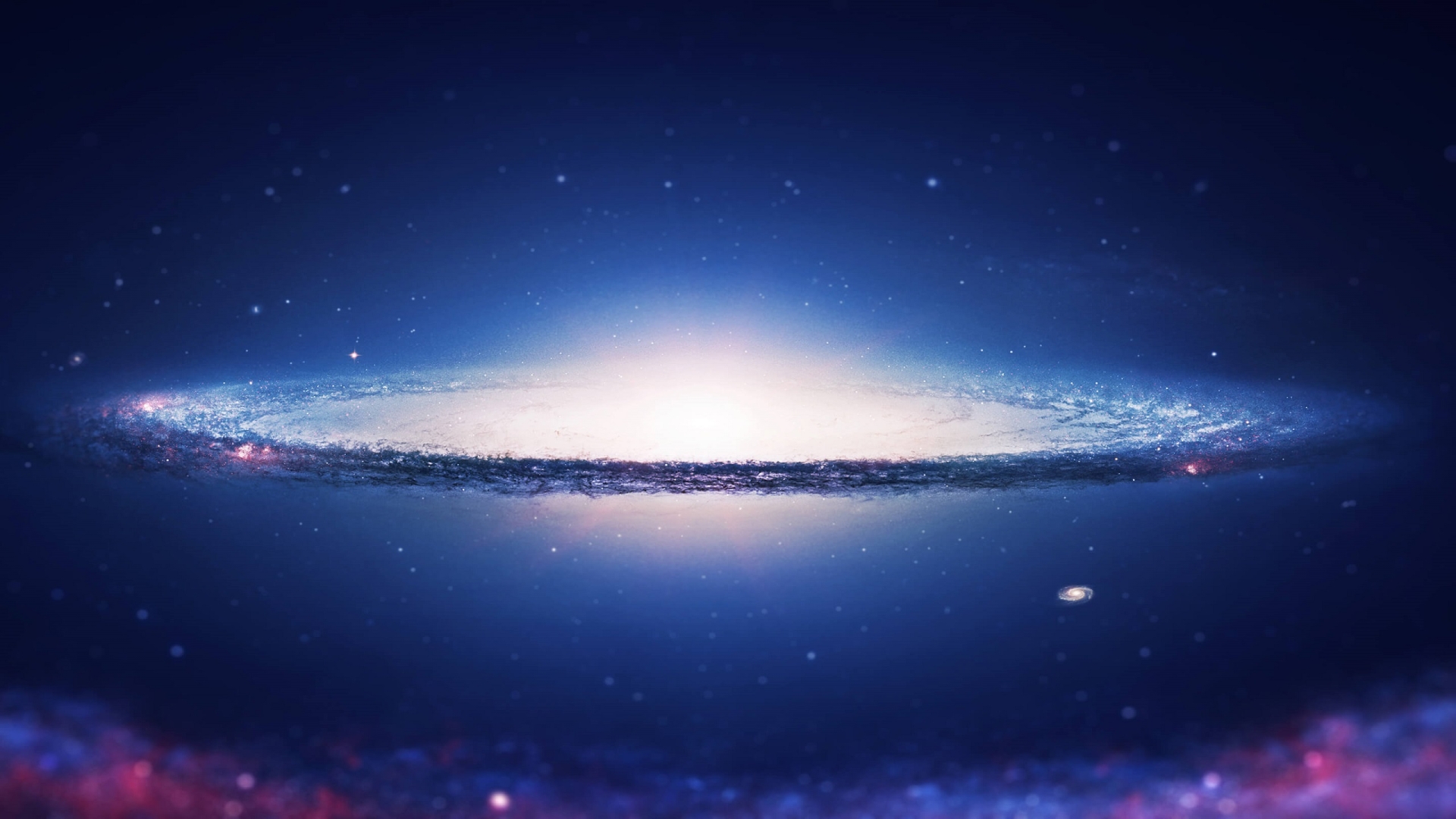 Sombrero Galaxy for 1920 x 1080 HDTV 1080p resolution