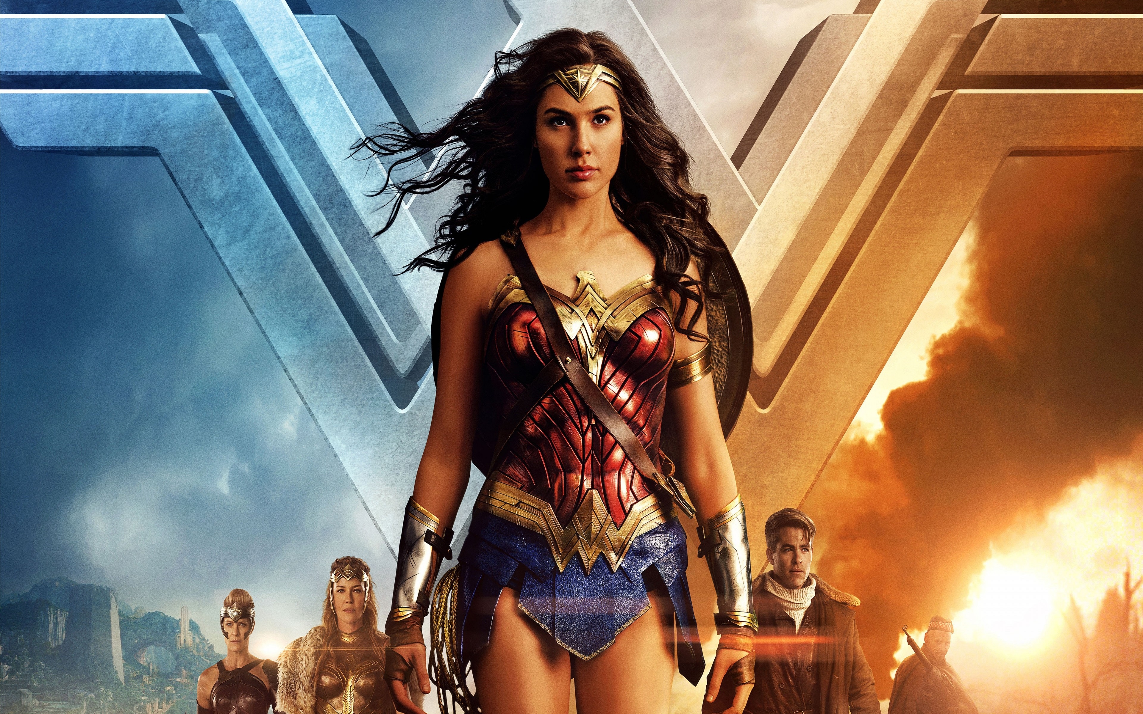 Wonder Woman Gal Gadot 2017 for 3840 x 2400 4K Retina Display resolution